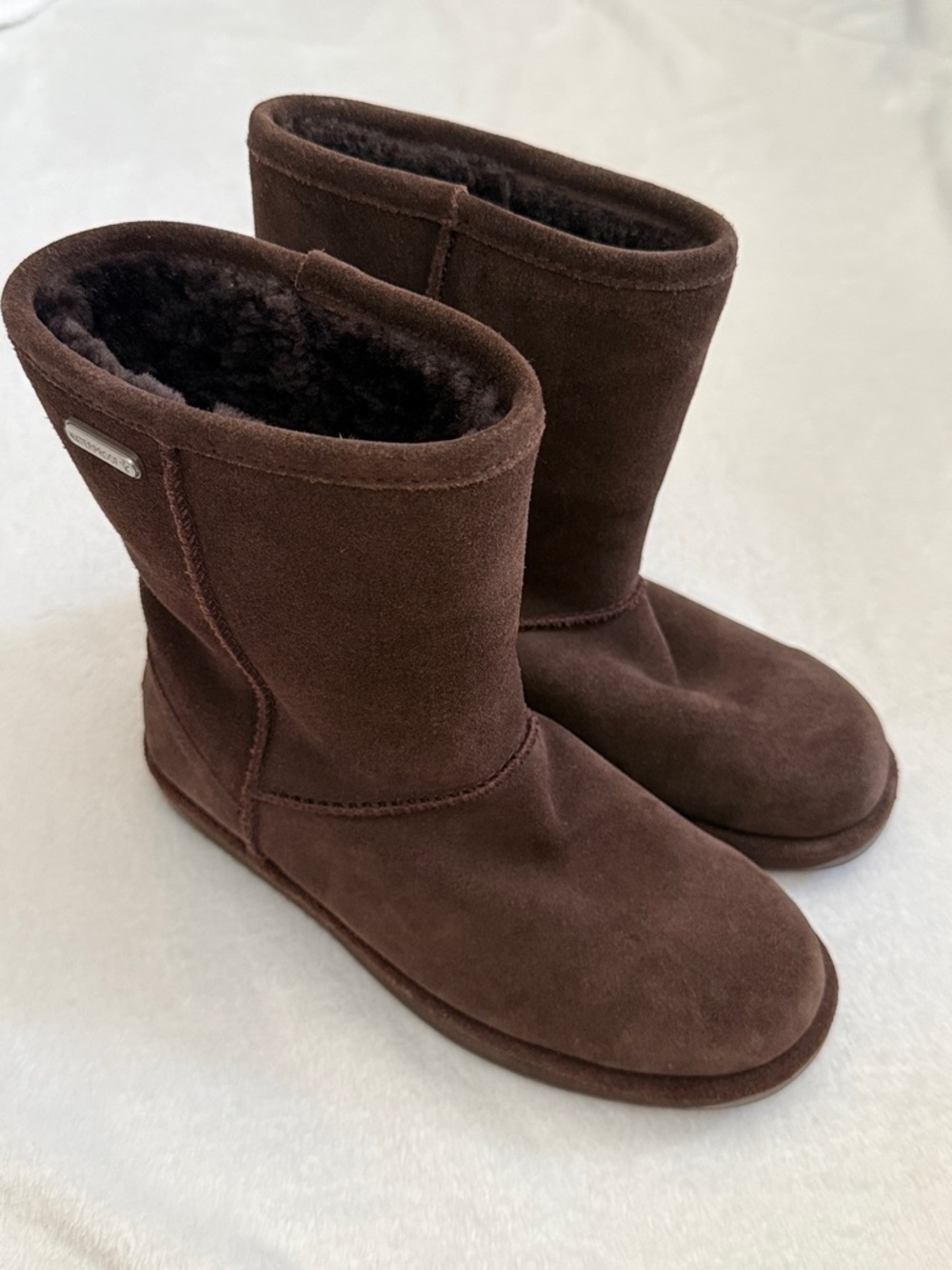 EMU Australia | Paterson Lo Suede Sheepskin Waterproof Winter Boots Brown (US 5)